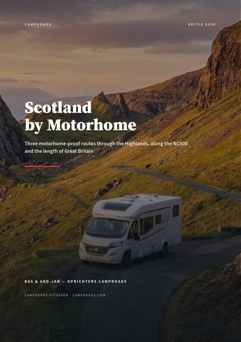 Cover of the travel guide Scotland by Motorhome