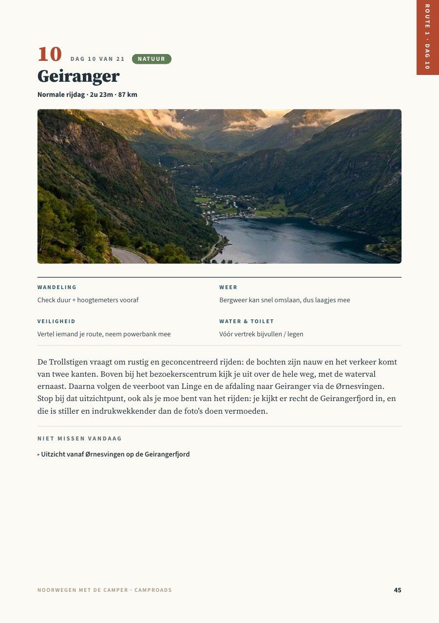 Dag 10 Geiranger: verhaal, foto en hoogtepunten van de Trollstigen