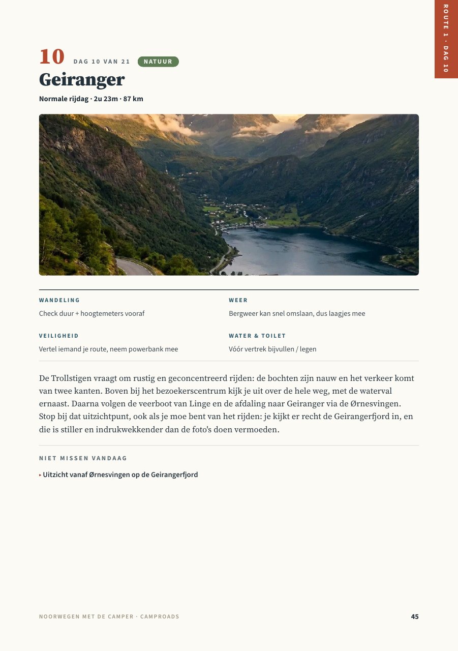 Dag 10 Geiranger: verhaal, foto en hoogtepunten van de Trollstigen