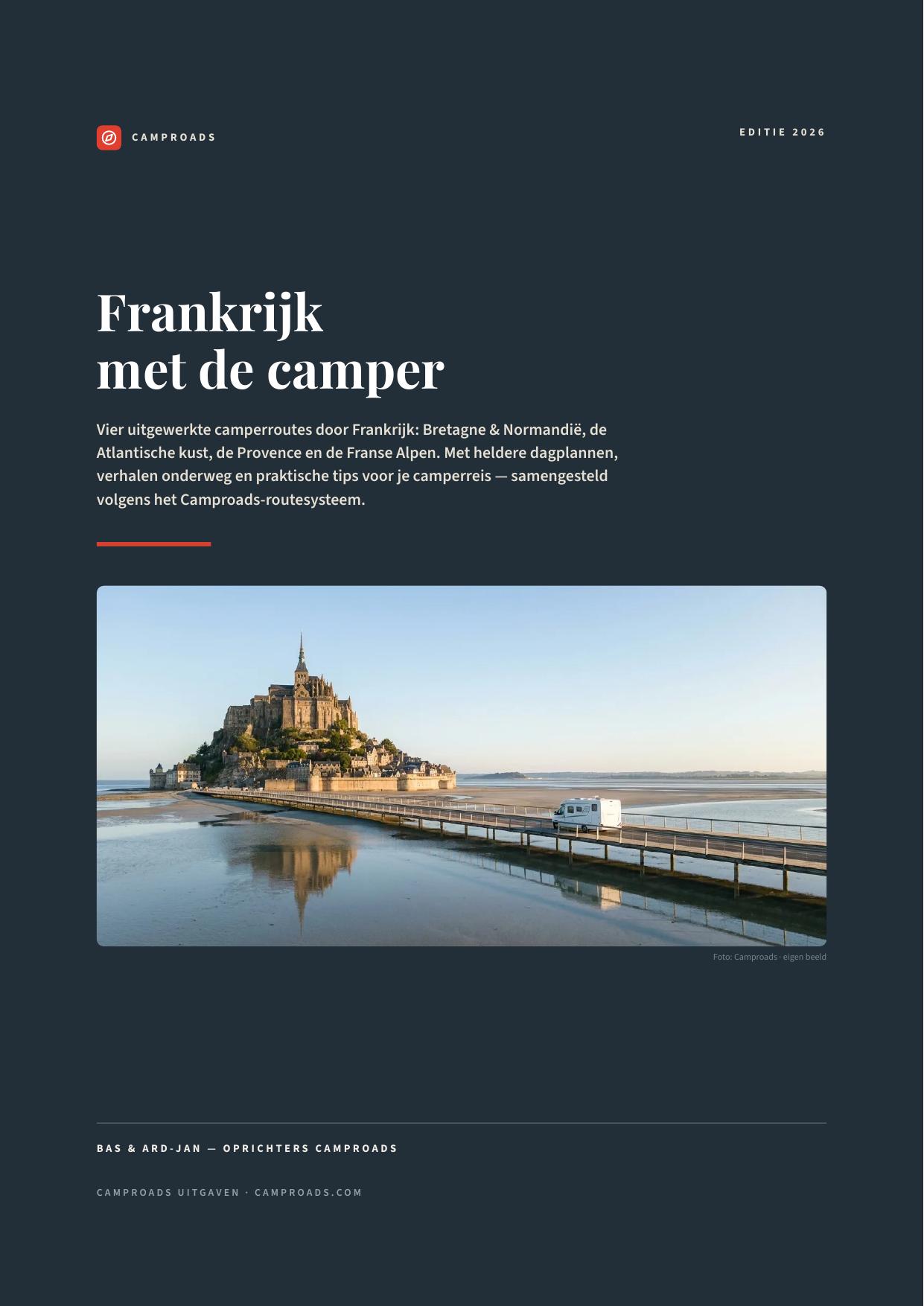 Cover van de reisgids Frankrijk met de camper
