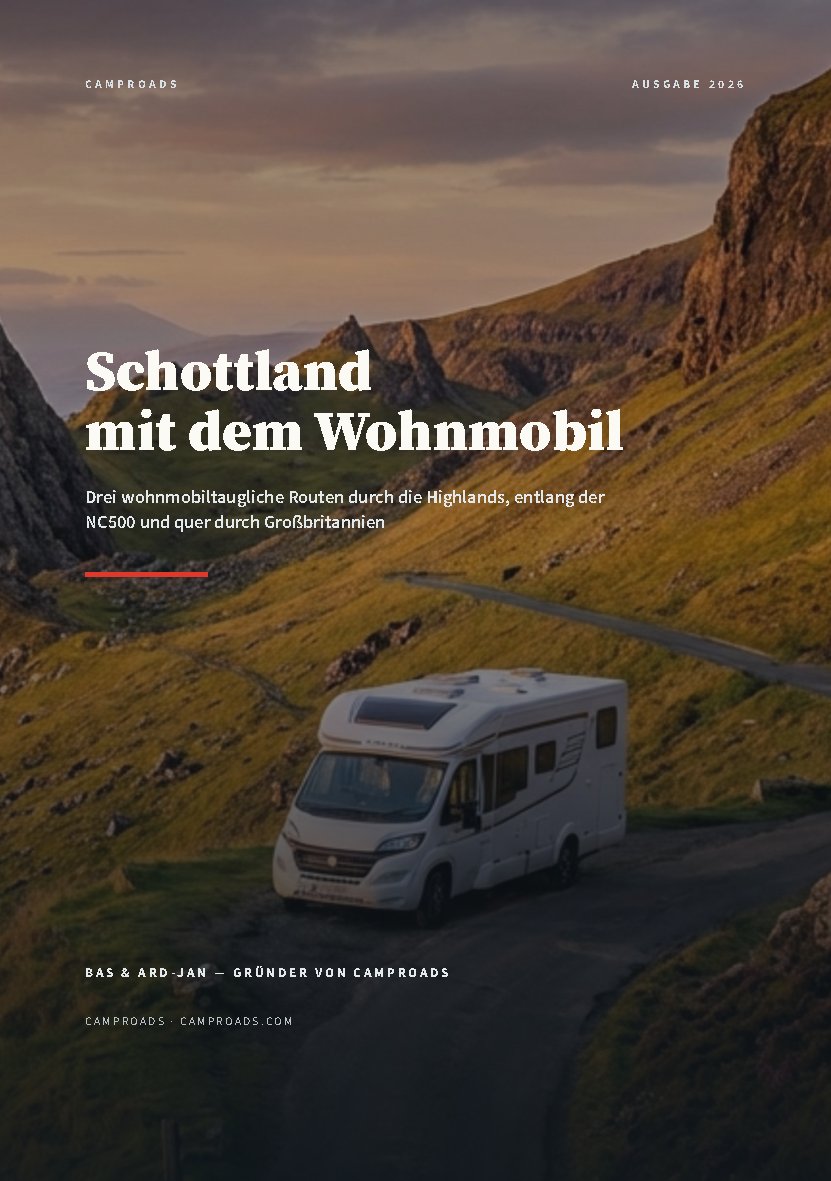 Cover des Reiseführers Schottland mit dem Wohnmobil