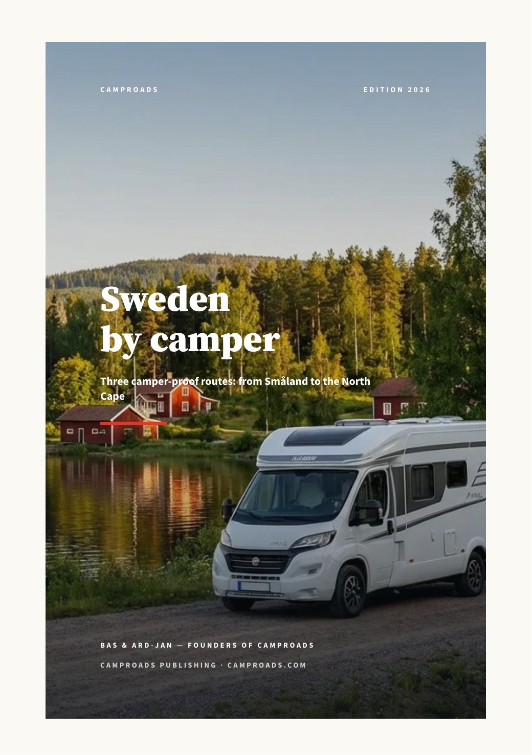 Cover of the travel guide Sweden by camper