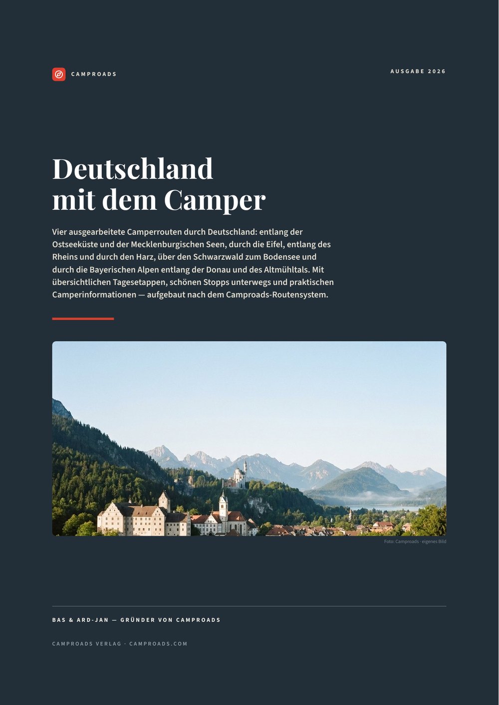 Cover des Reiseführers Deutschland mit dem Camper